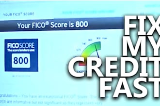credit repair, inquiry remove, late payment, chargeoff, boost score, collection