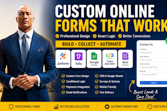 design custom online form fillable jotform googleforms 123formbuilder tally quiz