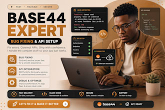 debug base44 setup supabase lovable replit base44 to wordpress bolt new saas app