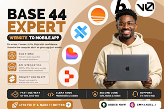 convert base44 lovable replit to mobile app ios ipa apk capacitor debug supabase