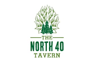 design north woods tavern brewery brand logo