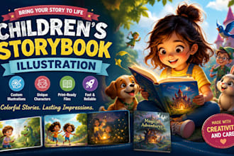 illustrate children storybook illustration design children storybook cover