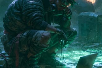 cyberpunk hacker character art