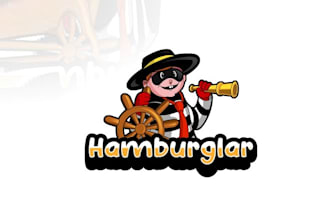design mascot fun racing sail boat logo