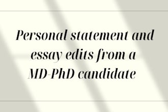 edit your personal statement for medical school