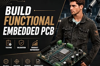 build functional embedded pcb designed for testing validation product refinement