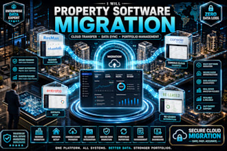 migrate resman, entrata, console cloud and re leased for real estate investors