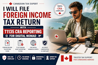 file foreign income tax return with t1135 cra reporting for digital nomad