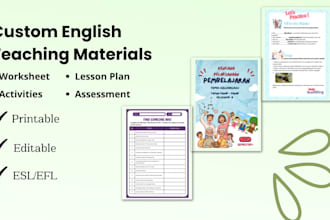 create engaging english worksheets and lesson plans