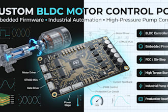 dobldc motor control pcb embedded firmware for industrial piston pump automation