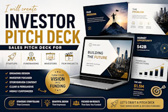 create investor pitch deck sales pitch deck for startup, film fundraising