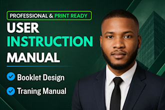 create how to use user training guide, product instruction manual step by step