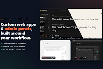 build your custom web app with laravel or a modern web stack