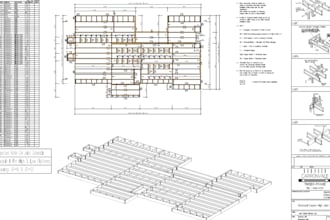 do 3d 2d timber wood structure and house framing in vertex bd