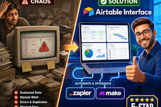 build custom airtable databases and workflow automations