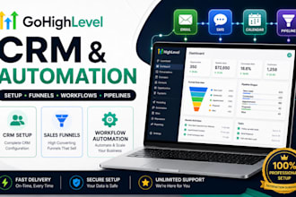 set up gohighlevel CRM and automation