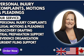 draft motion for summary judgment, motion to dismiss, answer, lawsuit, nda