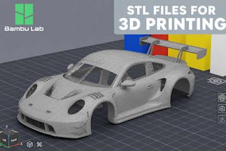 3d car model car interior bodykit repair fix or modify stl file for 3d printing