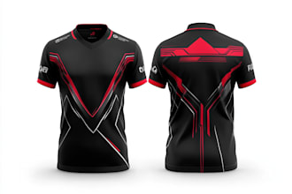 design sublimation jersey mockup and print ready pattern