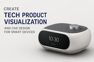 create tech product visualization and cad design for smart desvice