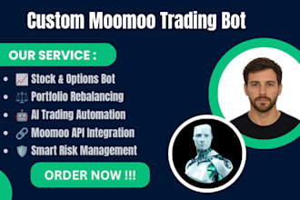 build custom moomoo ai trading bot stock trading automation and  rebalancing bot
