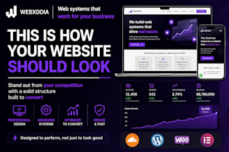 design or redesign a professional business website to sell