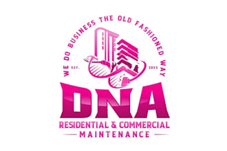 do cleaning dna residential logo with commercial maintenance