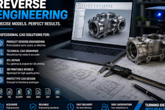 design 3d printable models with product reverse engineering