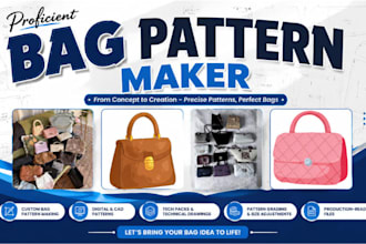 do custom tote hobo sling clutch handbag backpack sewing pattern design maker