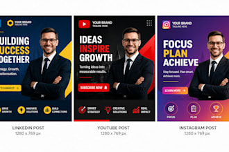 design professional social media posts for your business