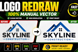redesign and vectorize your logo