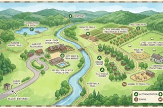 create illustrated maps, children map and custom resort map pirate treasure maps
