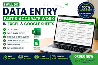 do fast and accurat data entry in excel,copy paste typing