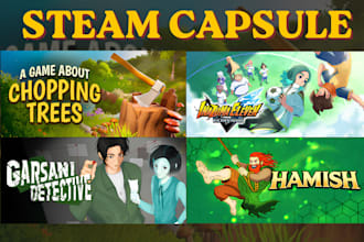 do steam capsule art, game banner art, game poster, steam artwork, game assets