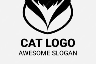 design custom pet logo design dog, cat, animal branding