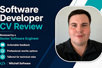review your software developer CV with actionable feedback