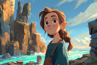 draw a professional cute illustration