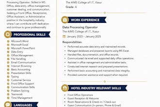 design professional ats resume and CV