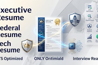 write an executive, federal or tech ats resume