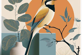 illustrate amazing custom graffiti, wall arts or murals