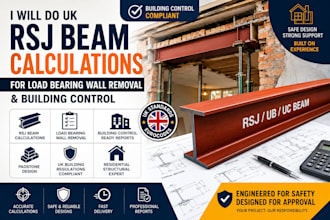 do UK rsj beam calculations for load bearing wall removal and building control