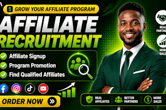 recruit targeted high converting affiliates to grow your affiliate program