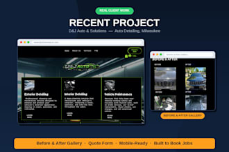 design a modern, conversion focused website for your local service business