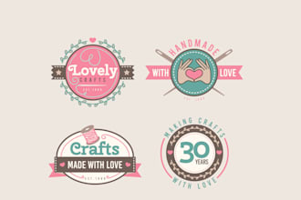 make a perfectly relaxed clean logo for a yarn web shop