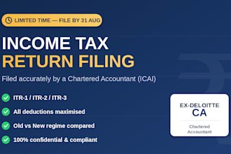 file your income tax return itr as a chartered accountant in india