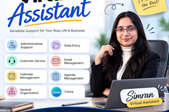 your virtual assistant for any admin work