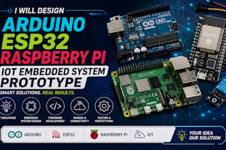 design arduino esp32 raspberry pi iot embedded system prototype