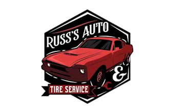 design automotive tire service business logo