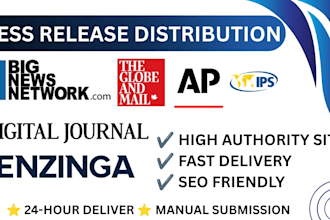 do press release distribution on high authority PR sites
