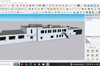 create 3d low poly or building scenery, house design and flight sim